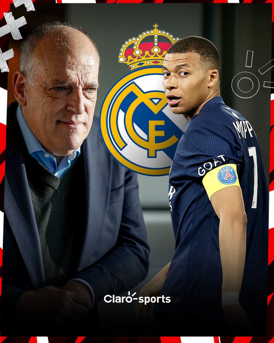 ¡SE LE SALIÓ LA BOMBA! 😅 Javier Tebas, presidente de LaLiga, reveló que Kylian Mbappé llegará al conjunto madridista 🗣️ “¿Mbappé? En el Real Madrid el año que viene” clarosports.com/futbol-interna…