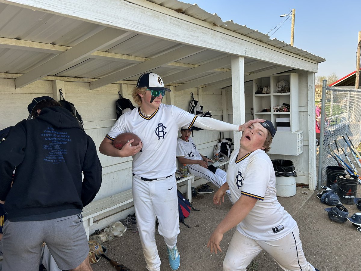 Boys let em hang today with a 19-0 win vs Stanley! First player of the game is <a href="/cris_peppard/">Cris Peppard</a>, pitching 5 scoreless striking out 10! Jimmy football commit also wore 3 pitches! Our other potg is <a href="/BrodyNordmark/">Brody nordmark</a>! Chody went 2/3 with a double and triple! #b5  #samberg #aggression