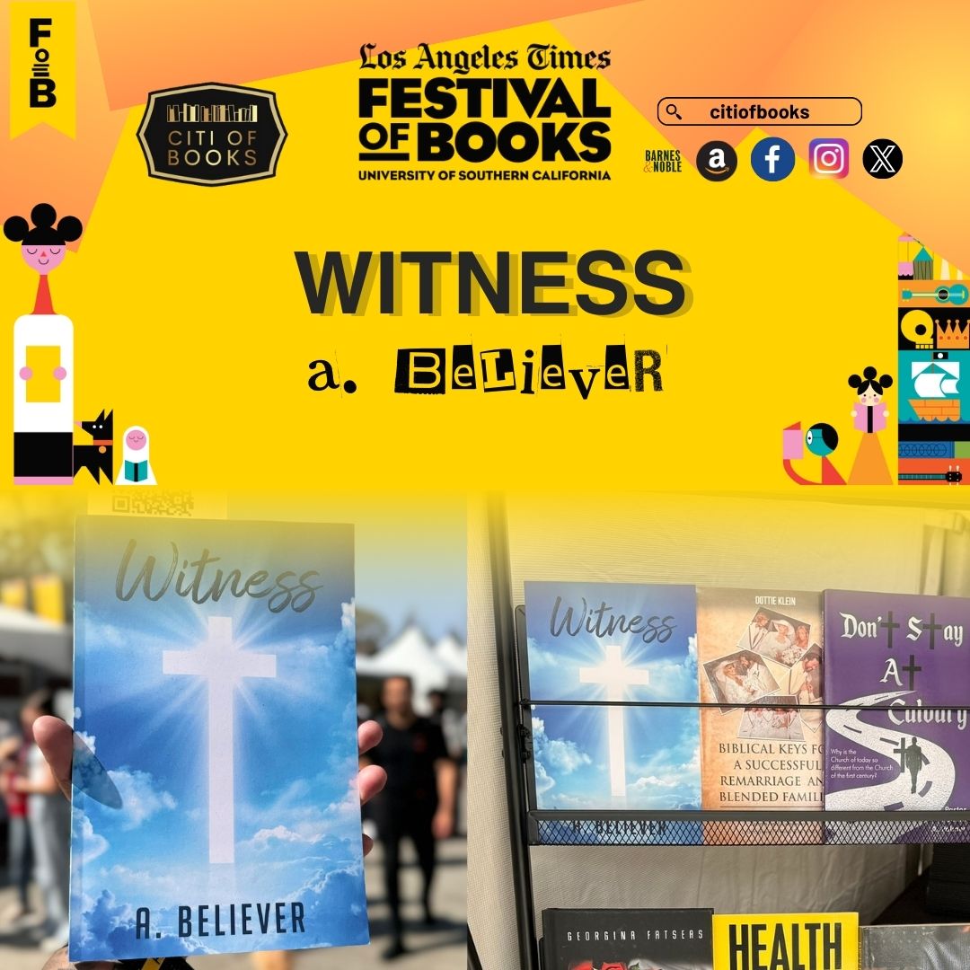 A. Believer’s insightful book entitled “Witness” was displayed at The Los Angeles Times Festival of Books at the University of Southern California ✨

#CitiofBooks #LATimesFestivalofBooks #LATFOB #BookEvents #AuthorsofCOB #booklovers #booktok #AuthorsofCOB #writerslift