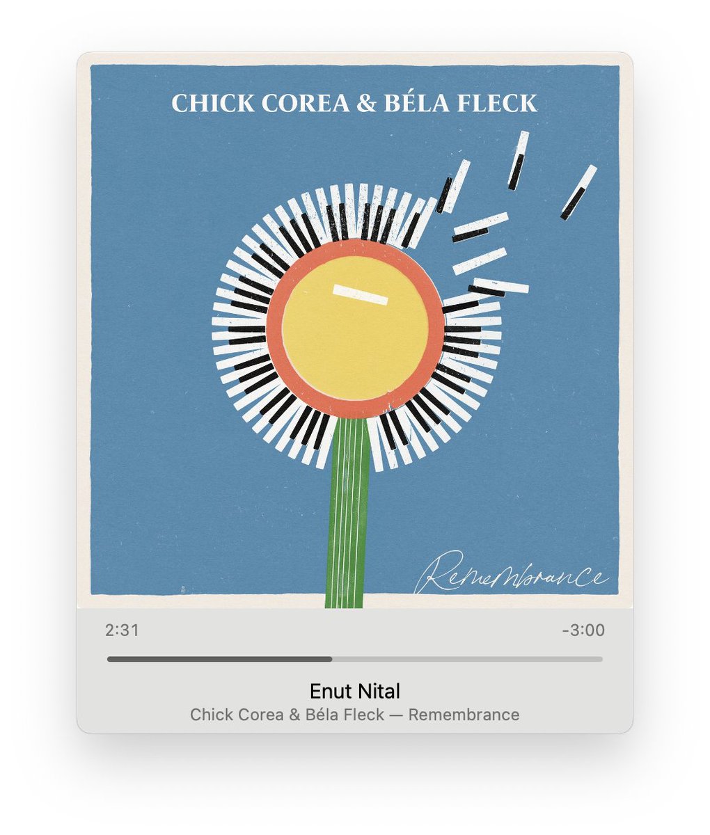 Wonderful. 
A beautiful friendship captured three times over.

Bless you @belafleckbanjo .
Here's to the memory of @ChickCorea !

songwhip.com/chick-corea/re…