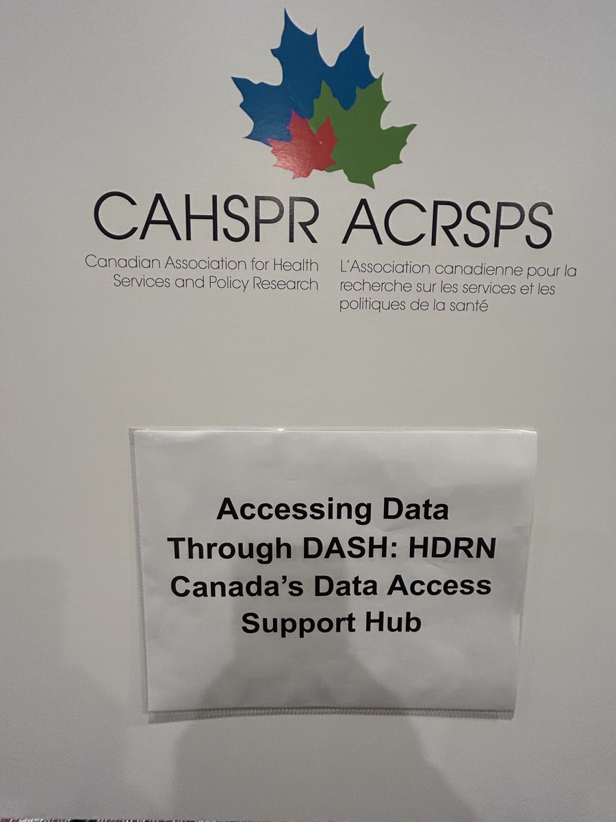 We are here! Kicking off #CAHSPR2024 with our first in-person DASH workshop. If you’re a researcher interested in administrative #data for multi-regional research - this is for you!