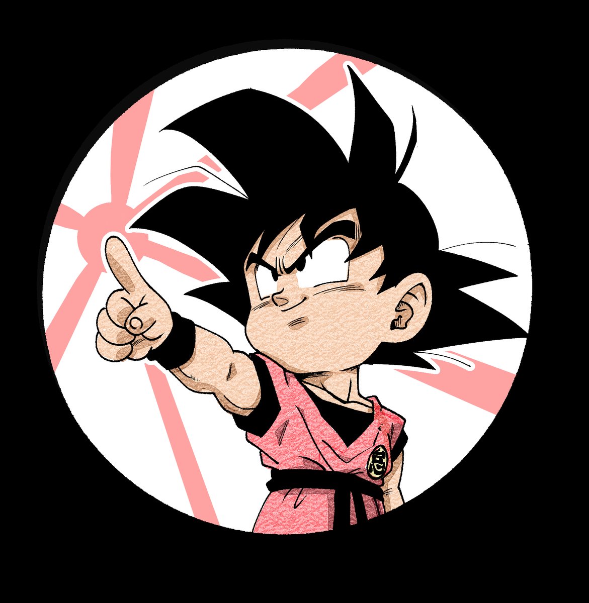 son goku solo smile simple background black hair 1boy closed mouth upper body  illustration images