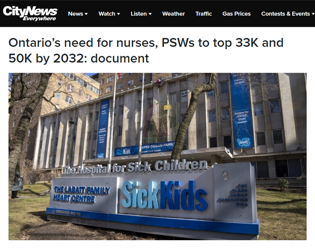 The <a href="/fordnation/">Doug Ford</a> conservative government's own documents forecast Ontario to be short 33,000 nurses &amp; 55,000 PSWs by 2032—a projection they tried to hide from Ontarians!

Now that it's public, what is their plan to address the deficit? #onpoli #onhealth
toronto.citynews.ca/2024/05/13/ont…