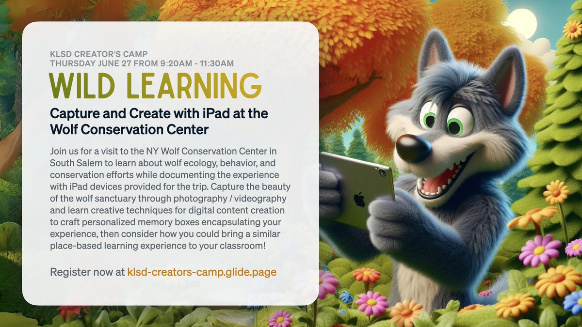 Just added this exciting session to the upcoming KLSD Creator's Camp! If you're in the ti-state area, consider joining us for free! klsd-creators-camp.glide.page