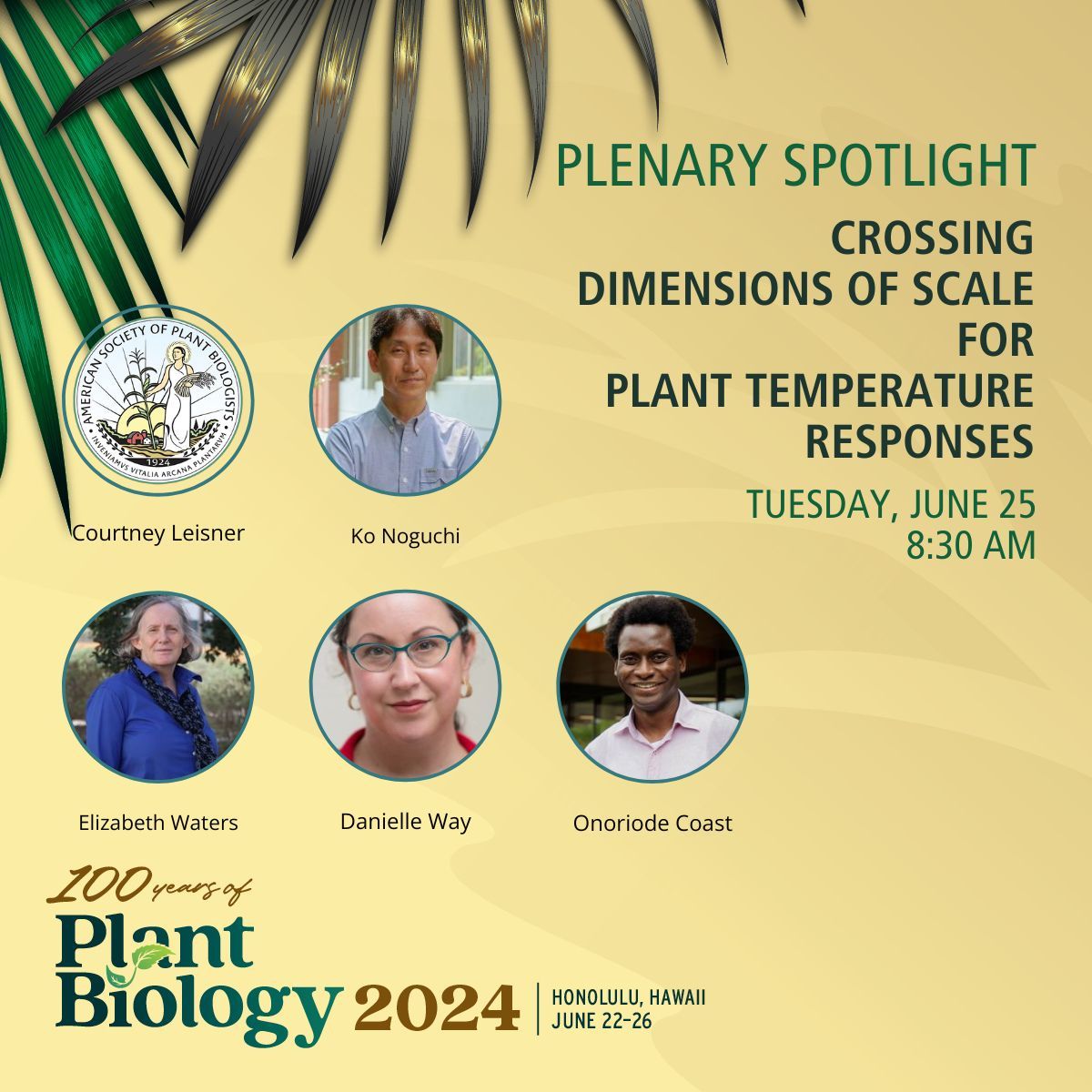 A changing climate alters carbon, water and nitrogen cycles, affects biotic interactions and alters timing of temperature stress. This #PlantBio2024 plenary will guide you in thinking about a globally important challenge across scales. Register today at buff.ly/2S7TqXp