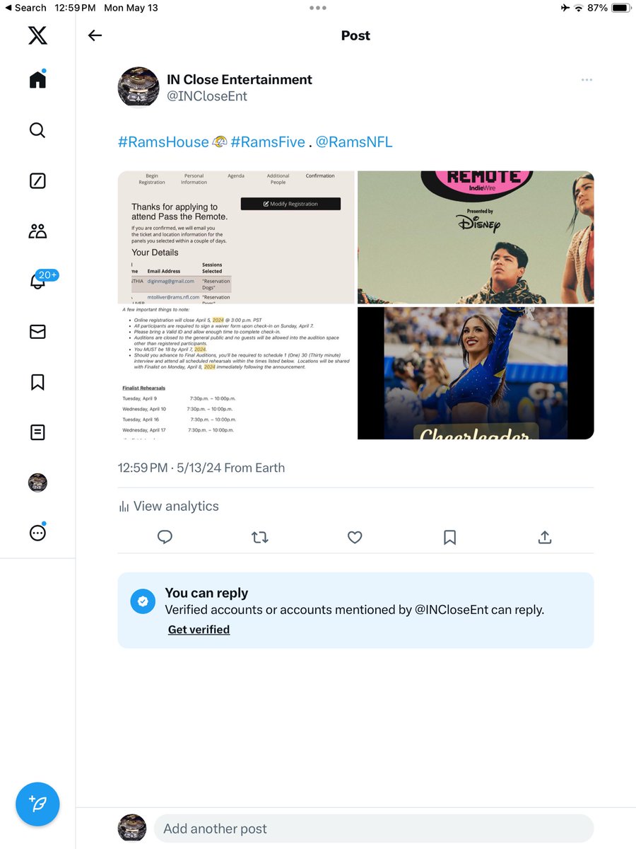 IN Close Entertainment tweet media