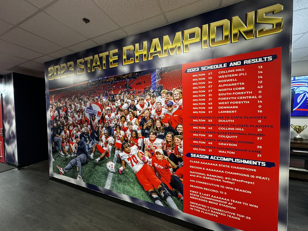 📍Spring stop No. 6: Milton Home of Auburn TE commit Ryan Ghea, WR target CJ Wiley, TE target Ethan Barbour and plenty more talented players on the reigning 7A Georgia state champs Auburn247.com