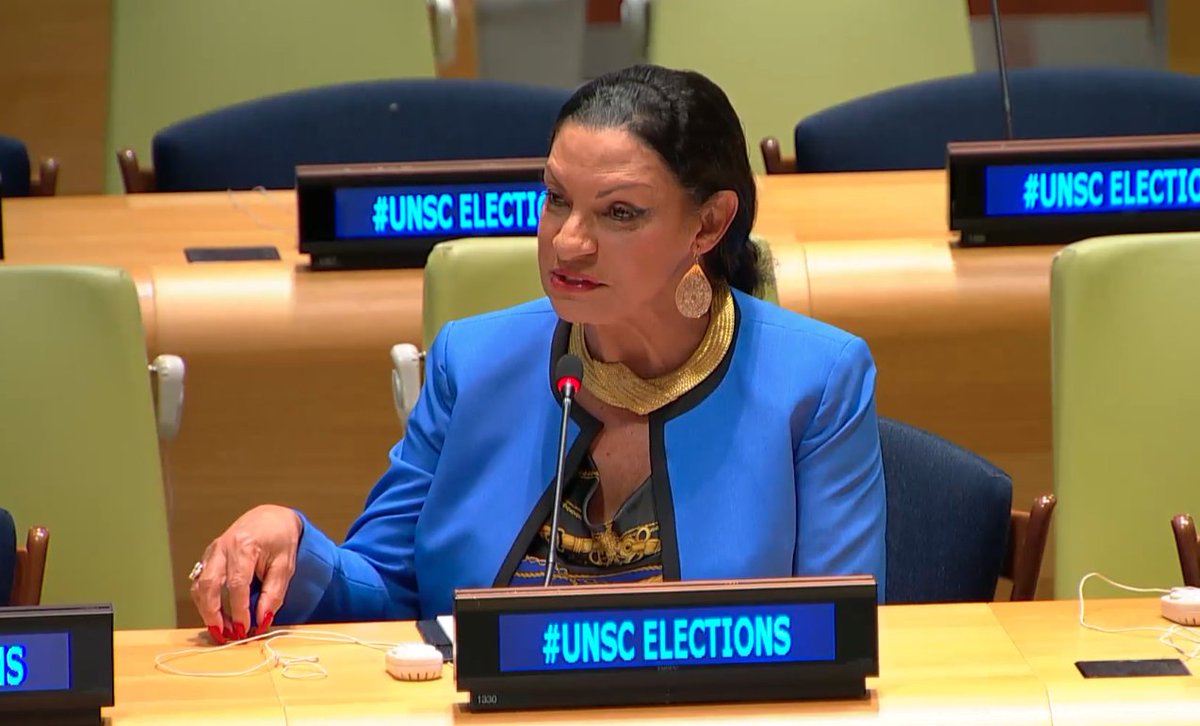 Dr. Teta Banks from @UNAUSA asks 'How can regional organizations assist the UNSC and its work?' #UNSCElections
