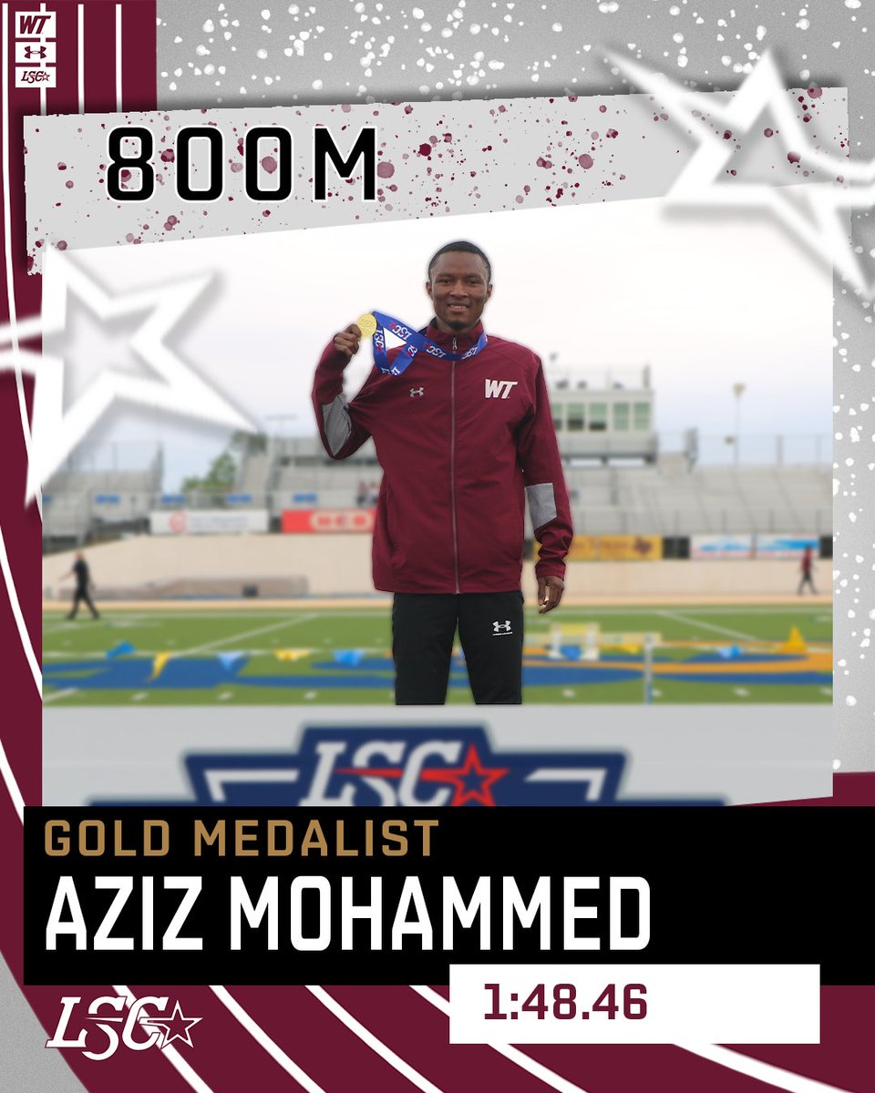 Aziz Mohammed took gold in both of his events on Saturday at the LSC Championships! 
📊 Mohammed placed 4th best time in WT history in the 800m 

#BuffNation #lscotf