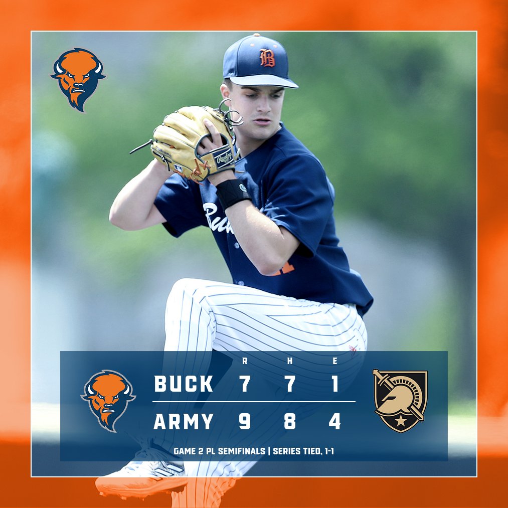 Army completes the comeback in Game 2 to leve the series. We'll run it back in about 45 minutes. #rayBucknell