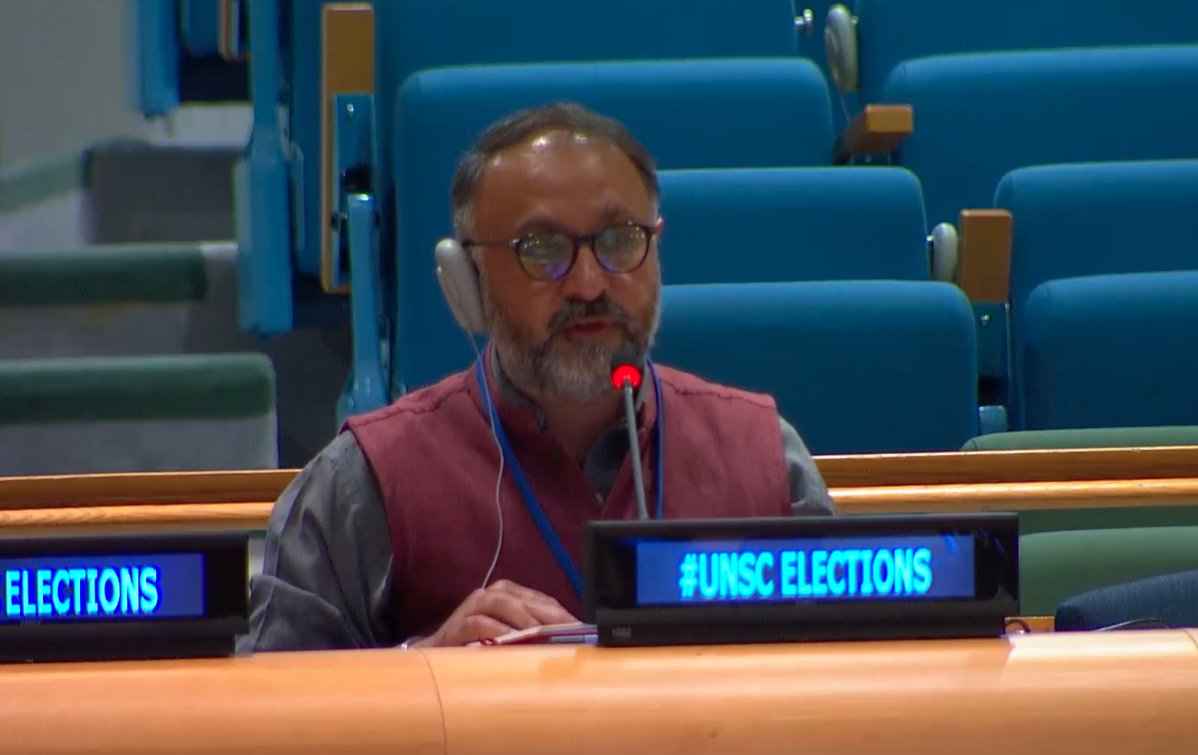 Mandeep Tiwana @CIVICUS asks 'What value do you see for civil society in the Council's work and how do you plan to include civil society in your work as a Security Council member?' #UNSCElections