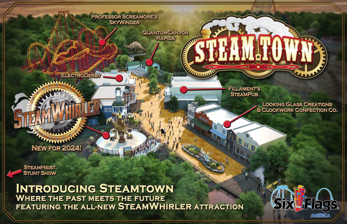 DEBUTING THIS JUNE ⚙️ Professor Screamore is bringing all of his grandest experiments, inventions and creations to the all-new SteamTown: Where the Past Meets the Future!