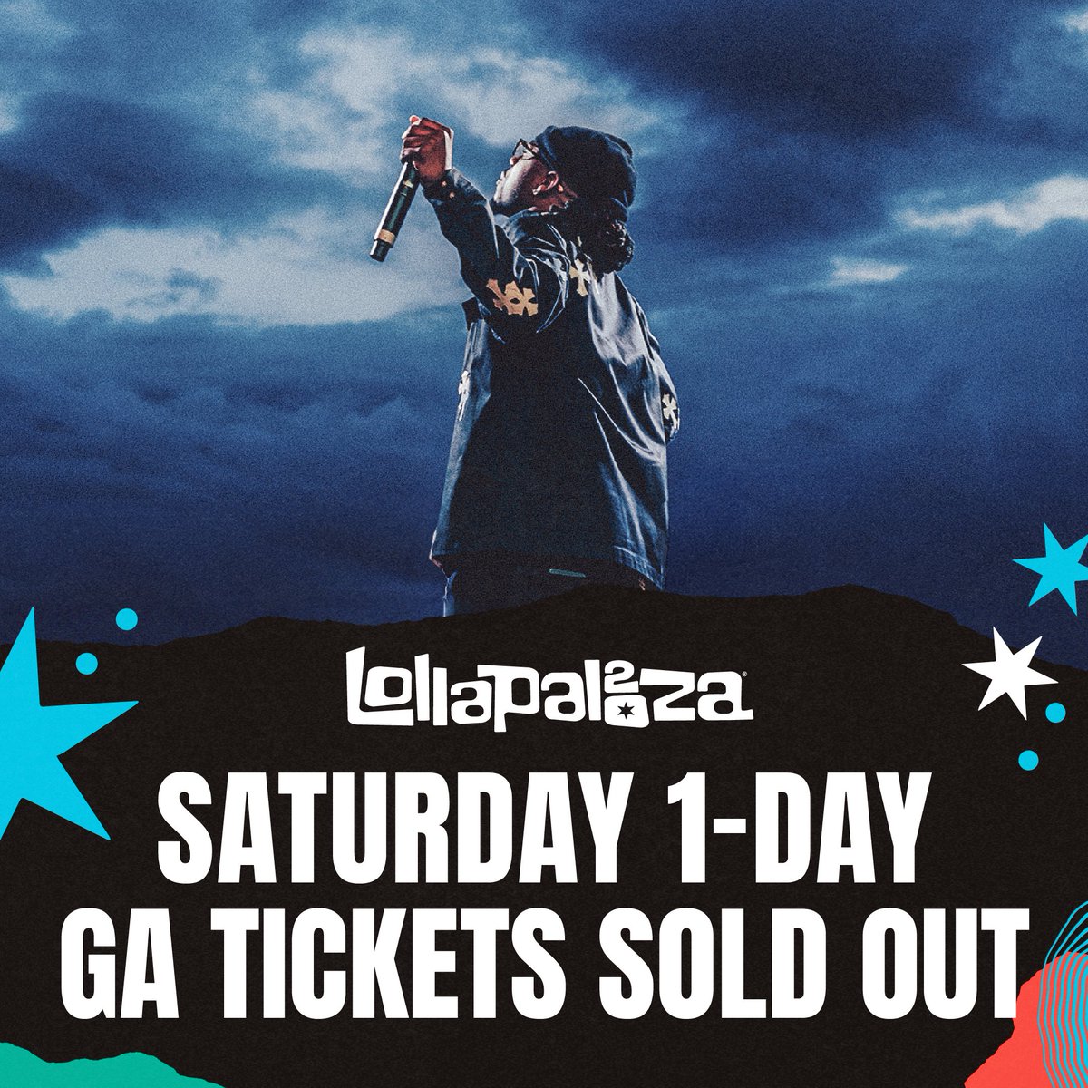 🤘 The only GA tickets left are for Thursday and Sunday! Join the waitlist or upgrade your Lolla with a GA+, VIP or Platinum ticket. lollapalooza.com