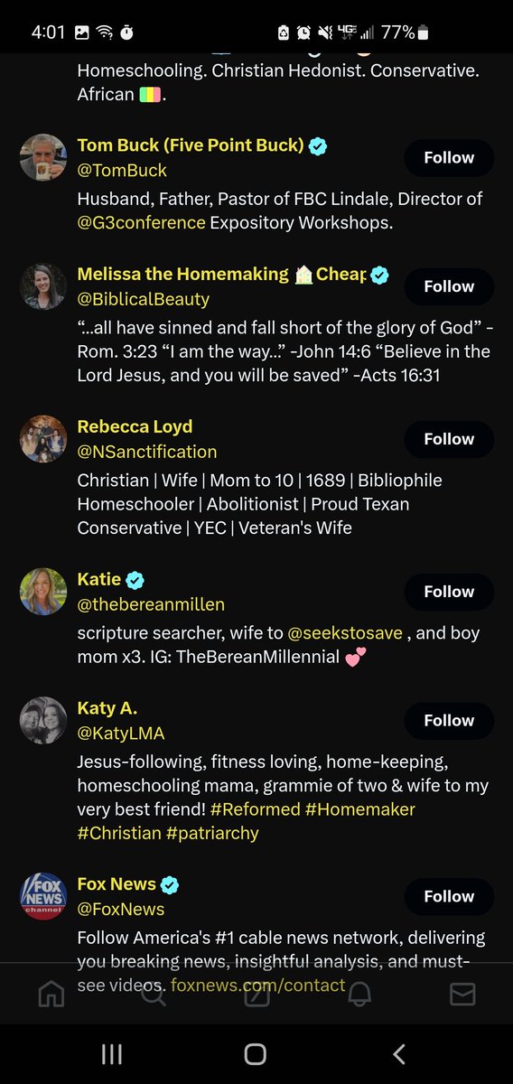 @farmingandJesus 
@NathanielJolly 
@BiblicalBeauty 
@TomBuck 
@rightresponsem 
@Eric_Conn 
@haymes_joshua 

Beware, brothers, of this AI 'follow' & related controversy surrounding Joel Webbon (see pics), begun by Cody Libolt and spread by this bogus AI page.

Please spread.

🍻