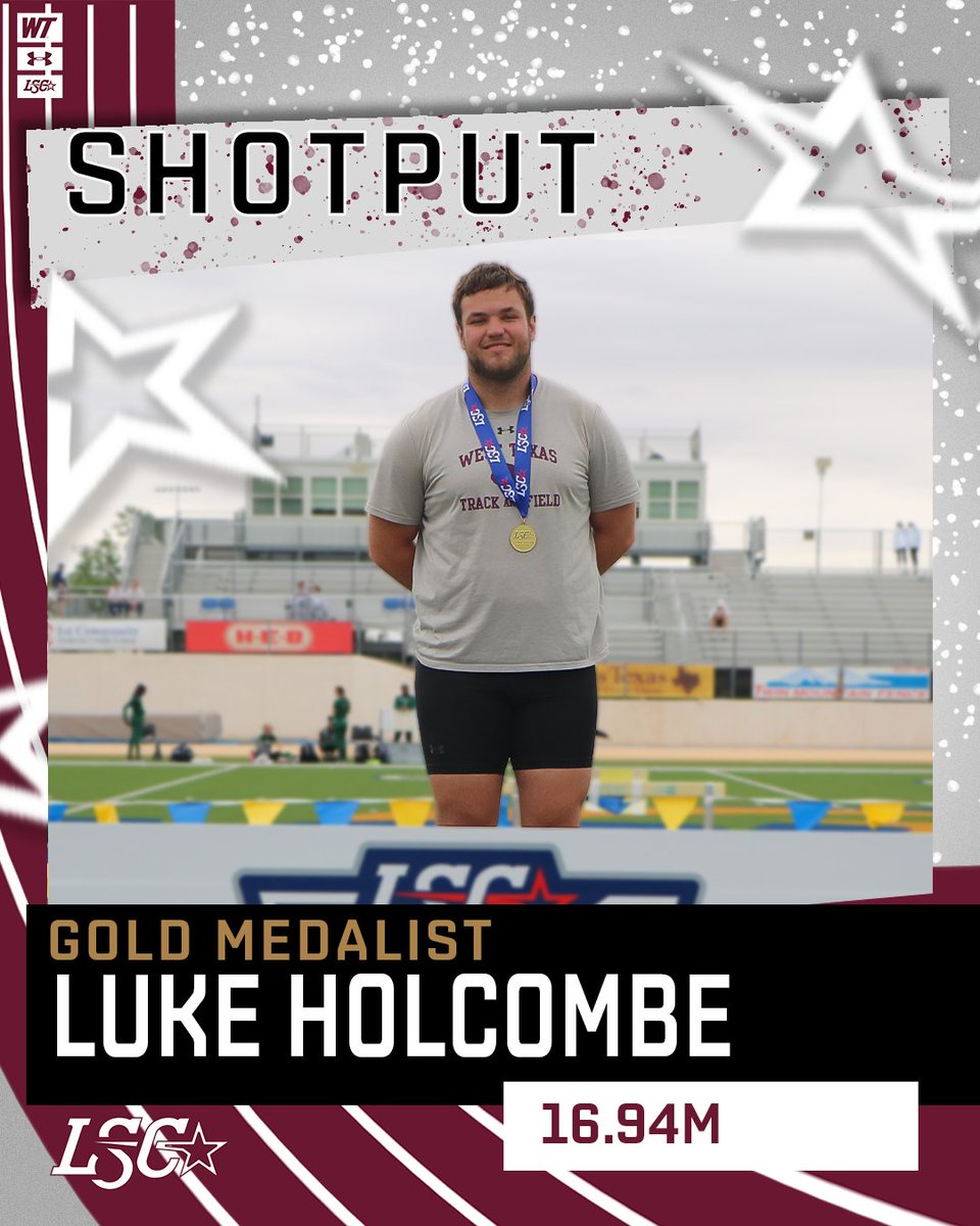 @thelukeholcombe takes gold in shot put at the LSC Championships! 

#BuffNation #lscotf