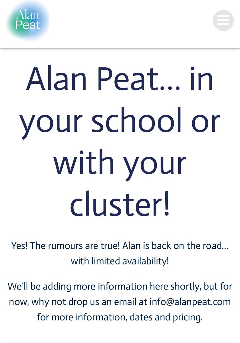 In-school and cluster training. U.K. and International. Barcelona already booked. Email info@alanpeat.com for availability, pricing and details. Whole-school approaches to the teaching of writing alanpeat.com #ukedchat #literacy #primary #teaching