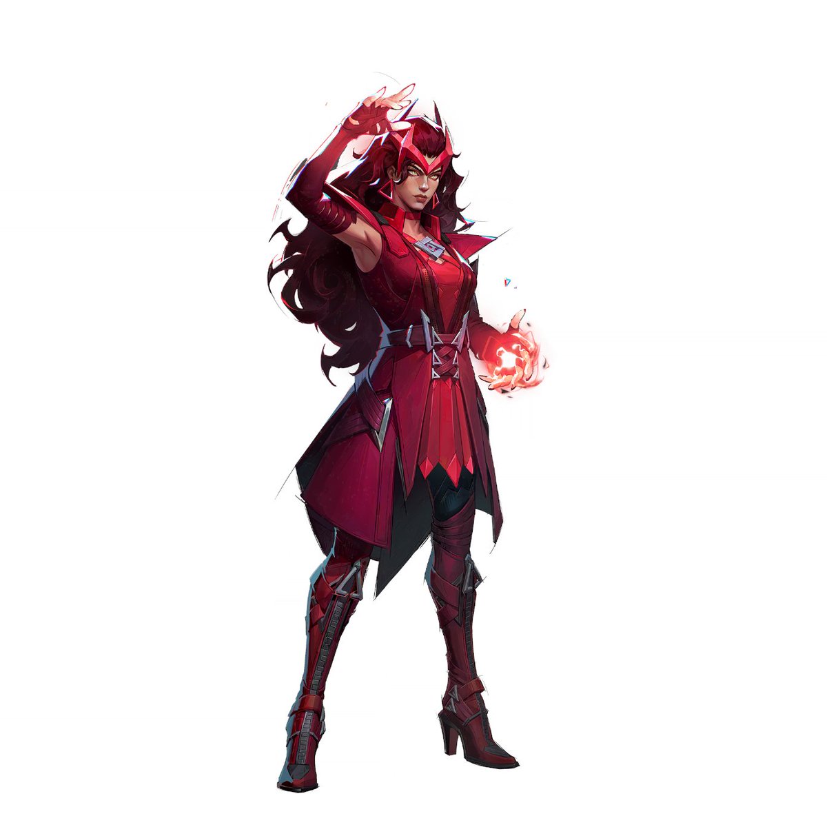 Artwork for the Scarlet Witch in Marvel Rivals ✨