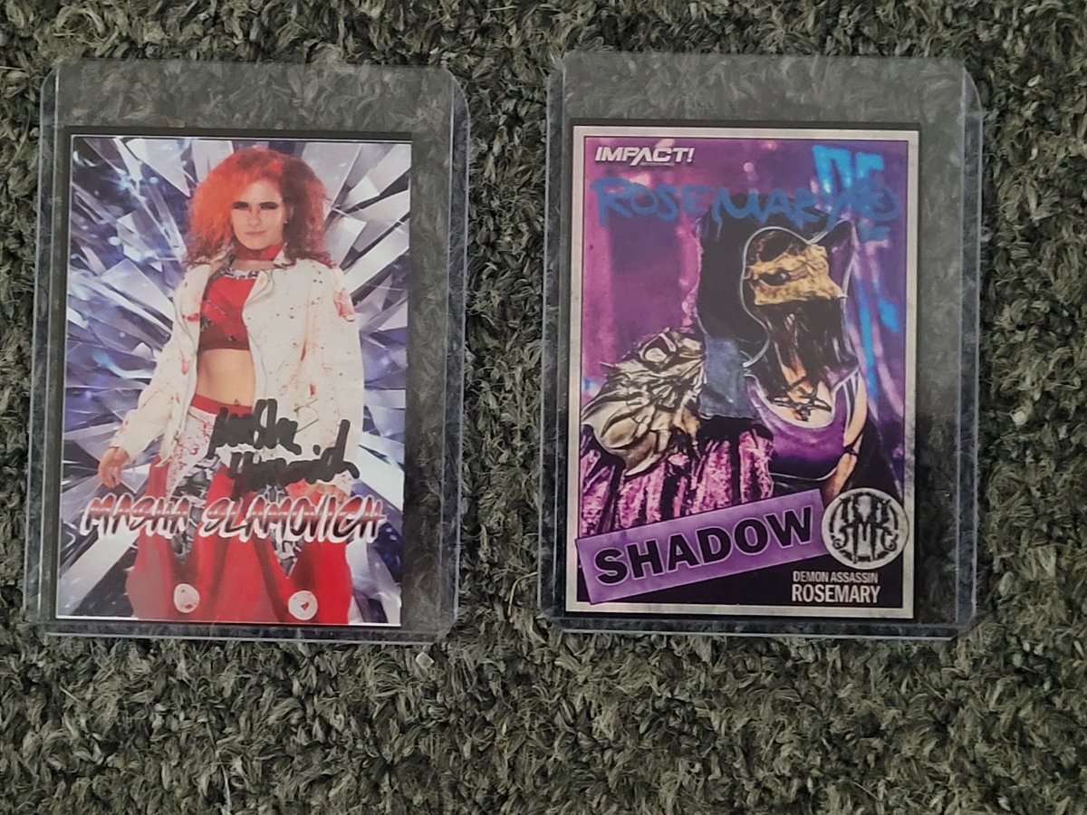 Mail day brings these 2 great cards from @damage365Radio Masha and Rosemary