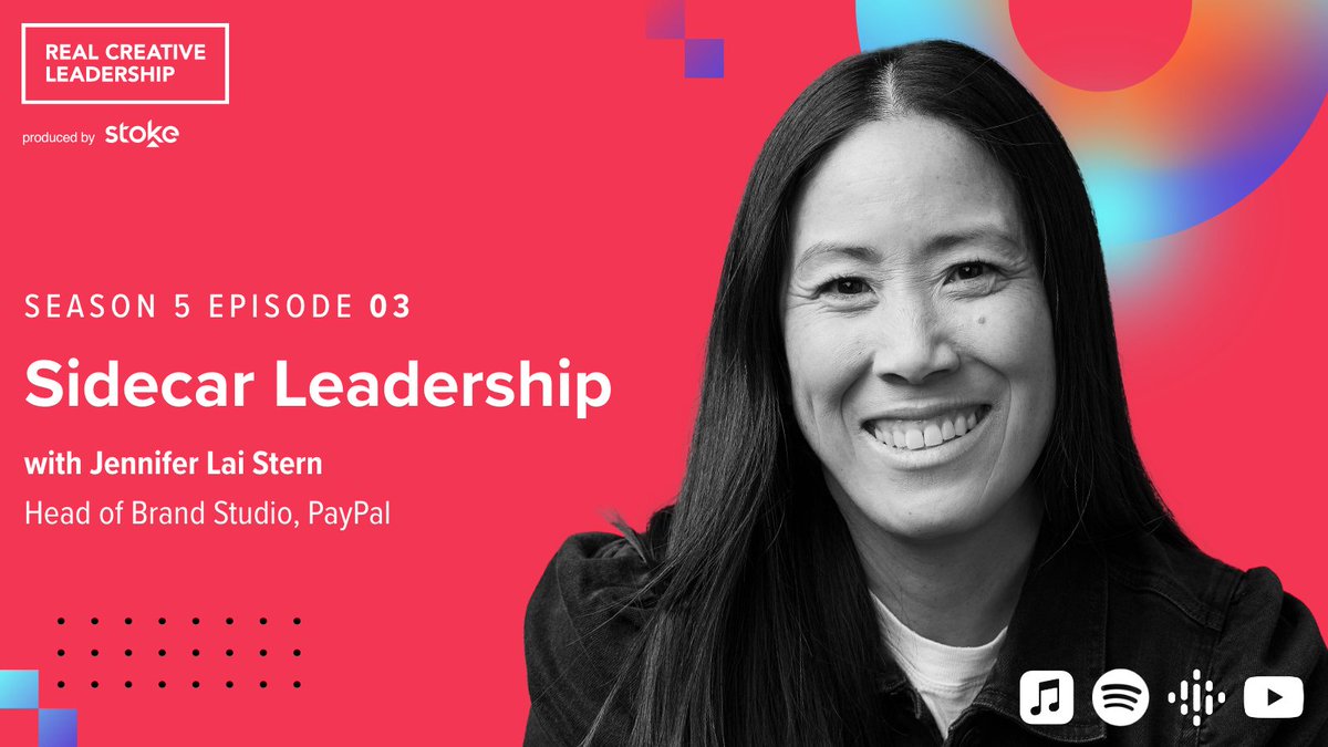 thestokegroup's tweet photo. “Sidecar leadership” is about guiding team members as they discover their own creative skills. Join Jennifer Lai Stern as she chats about this powerful creative leadership strategy that can completely transform your team in this episode of @rcl_leadership. https://t.co/3iHoPcCKwx https://t.co/XLOCm5uvp8