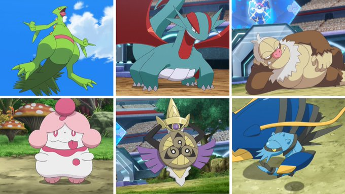 I think Sawyer's roster deserves a bit more appreciation:

- Half Hoenn half Kalos
- All fully evolved @ different stages
- 4 pure Types + 2 dual Types
- No Types repeat amongst themselves
- Mega, Pseudo & Fairy included

Only 1 new reveal in the League. Superb teambuilding IMO😌