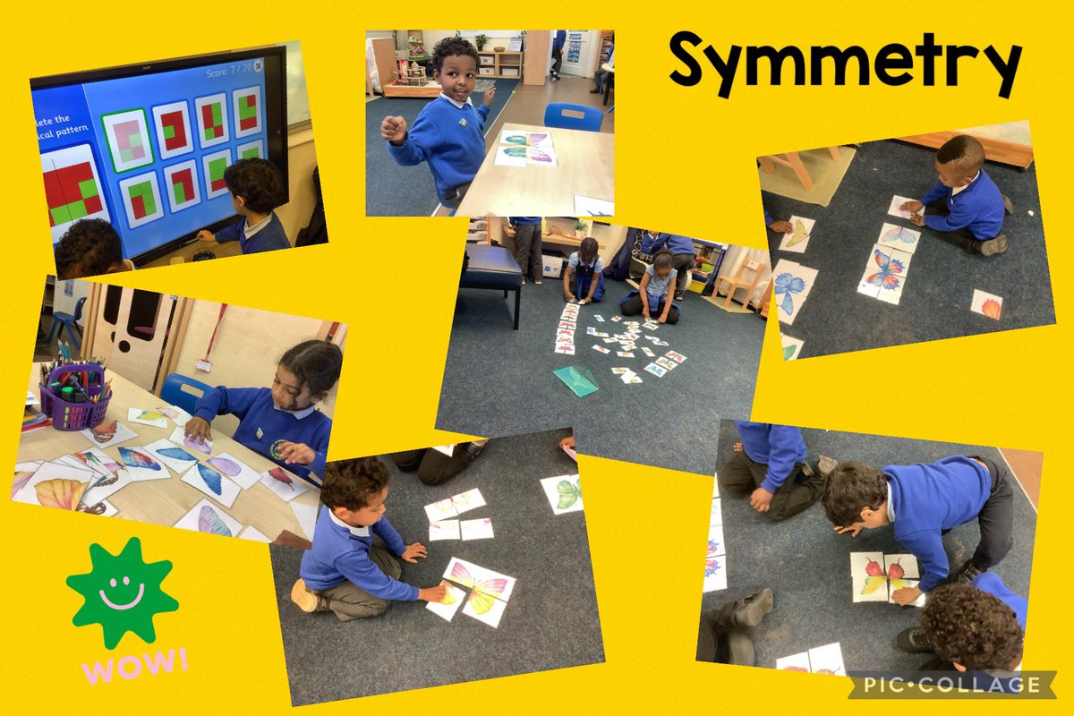Today Reception have been learning about symmetry and have made symmetrical butterflies.