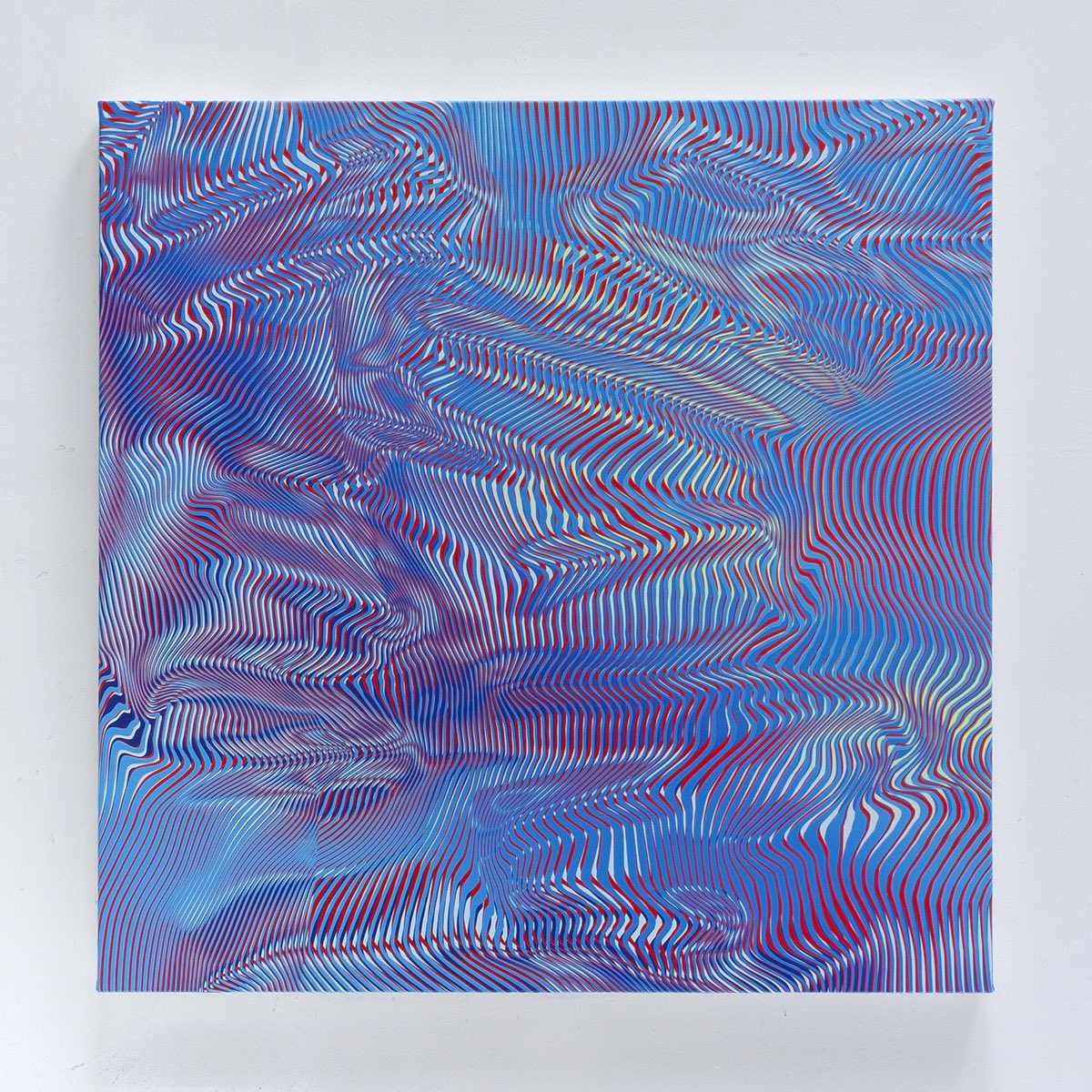 kyleaustindunn's tweet photo. Freeze Thaw, acrylic on canvas, 85 x 85 cm https://t.co/oEsJIE6pUd