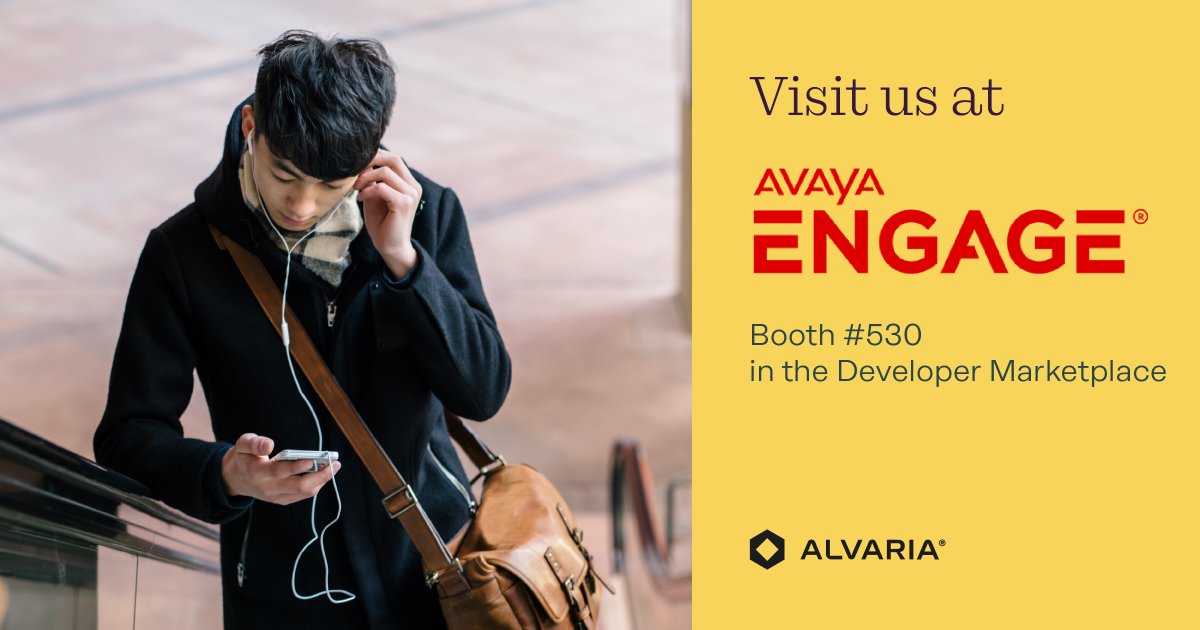 Alvaria and Avaya partnership expanded to include Alvaria CX, available in the Avaya One Source store in late May. Read the release and stop by and see us- Engage Developer Marketplace Booth #530.

ow.ly/P50U50RES2C

#AvayaEngage #AlvariaCX #CustomerEngagement