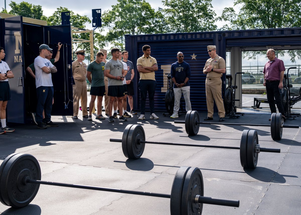 USNA opened their newest outdoor #fitness facility today for #ActiveDuty faculty & staff along with mids to use for functional #workouts.