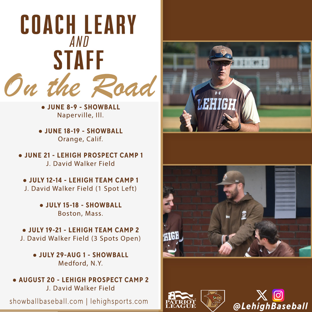 𝙊𝙣 𝙏𝙝𝙚 𝙍𝙤𝙖𝙙 🛣️ Take a look at where head coach Sean Leary and assistant coach Pat Knight are headed this summer! @ShowBallCamps