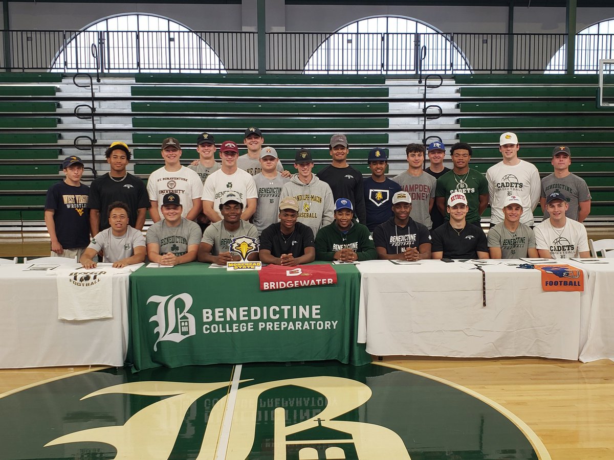Sean Robertson (@cbs6sportssean) on Twitter photo 24 different student-athletes at Benedictine (<a href="/bcprva/">Benedictine College Prep</a>) signed National Letters of Intent in six different sports to 19 different schools! 14 will play Football at 11 different schools and the 1st Rugby player in school history to sign a Div I scholarship.
<a href="/CBS6/">WTVR CBS 6 Richmond</a> 24 different student-athletes at Benedictine (<a href="/bcprva/">Benedictine College Prep</a>) signed National Letters of Intent in six different sports to 19 different schools! 14 will play Football at 11 different schools and the 1st Rugby player in school history to sign a Div I scholarship.
<a href="/CBS6/">WTVR CBS 6 Richmond</a>