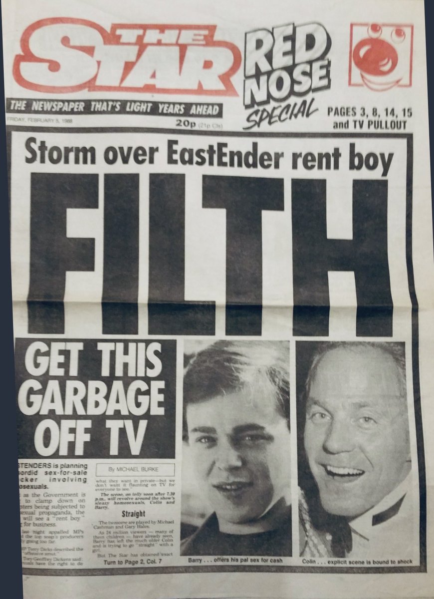 A reminder where Sunak and his govt want to take us back to. It was vicious, vile; a grotesque misrepresentation of a minority. Today they’re attacking trans people and LGBT+ wherever they can. They think hate works. Show them otherwise. Equality reinforces rights. Together.