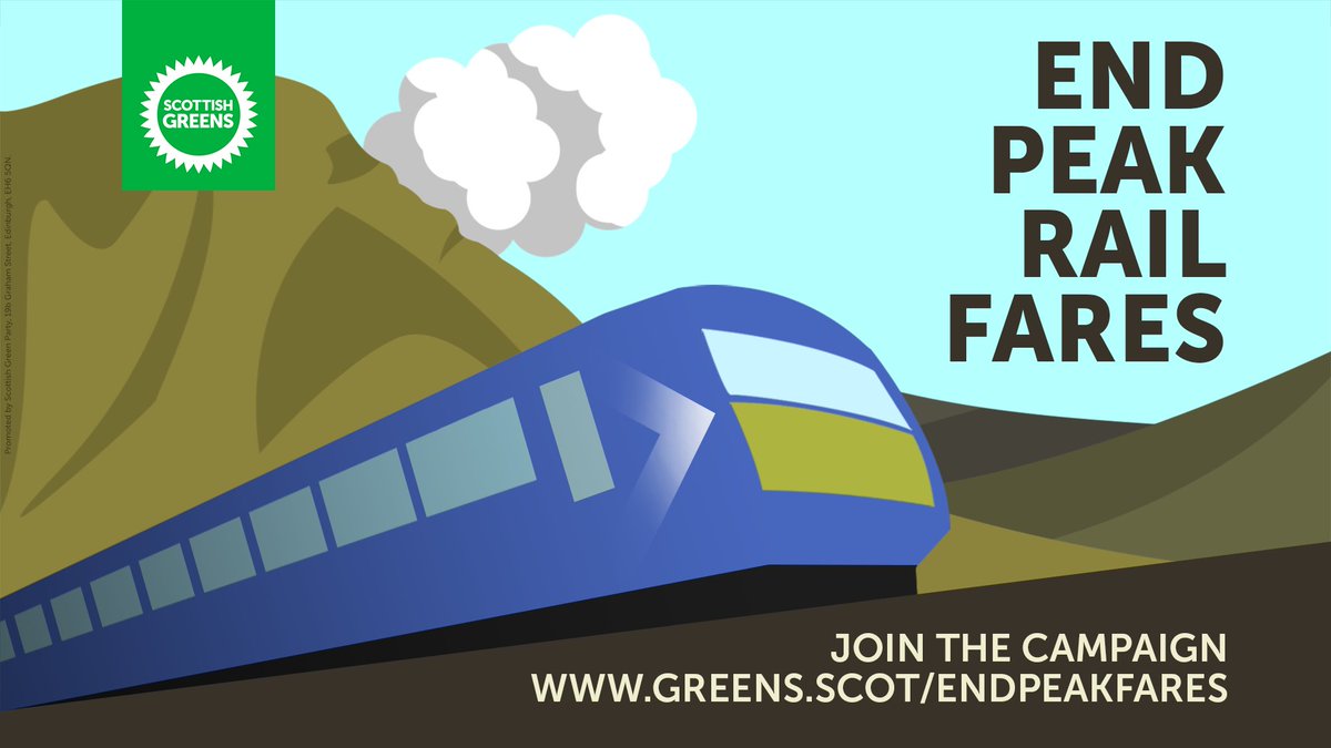 🚄People and planet must be at the heart of Scotland’s transport policy. 🌍Ending peak rail fares for good can ensure we meet our critical targets to cut carbon emissions whilst also tackling the Tory cost-of-living crisis. ✍️Greens.scot/EndPeakFares