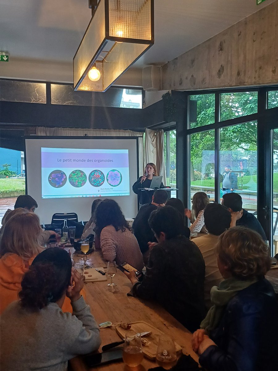 Anna Lokchine (@alokchine) on Twitter photo Merci à Maela Duclos et Veranika Panasenkava <a href="/IGDRennes/">IGDR</a> #NuMeCan pour cette première soirée passionnante sur les organoïdes avec <a href="/pintofscienceFR/">Pint of Science FR</a> !
<a href="/RennesUniv/">Université de Rennes</a>
#pint24 Merci à Maela Duclos et Veranika Panasenkava <a href="/IGDRennes/">IGDR</a> #NuMeCan pour cette première soirée passionnante sur les organoïdes avec <a href="/pintofscienceFR/">Pint of Science FR</a> !
<a href="/RennesUniv/">Université de Rennes</a>
#pint24