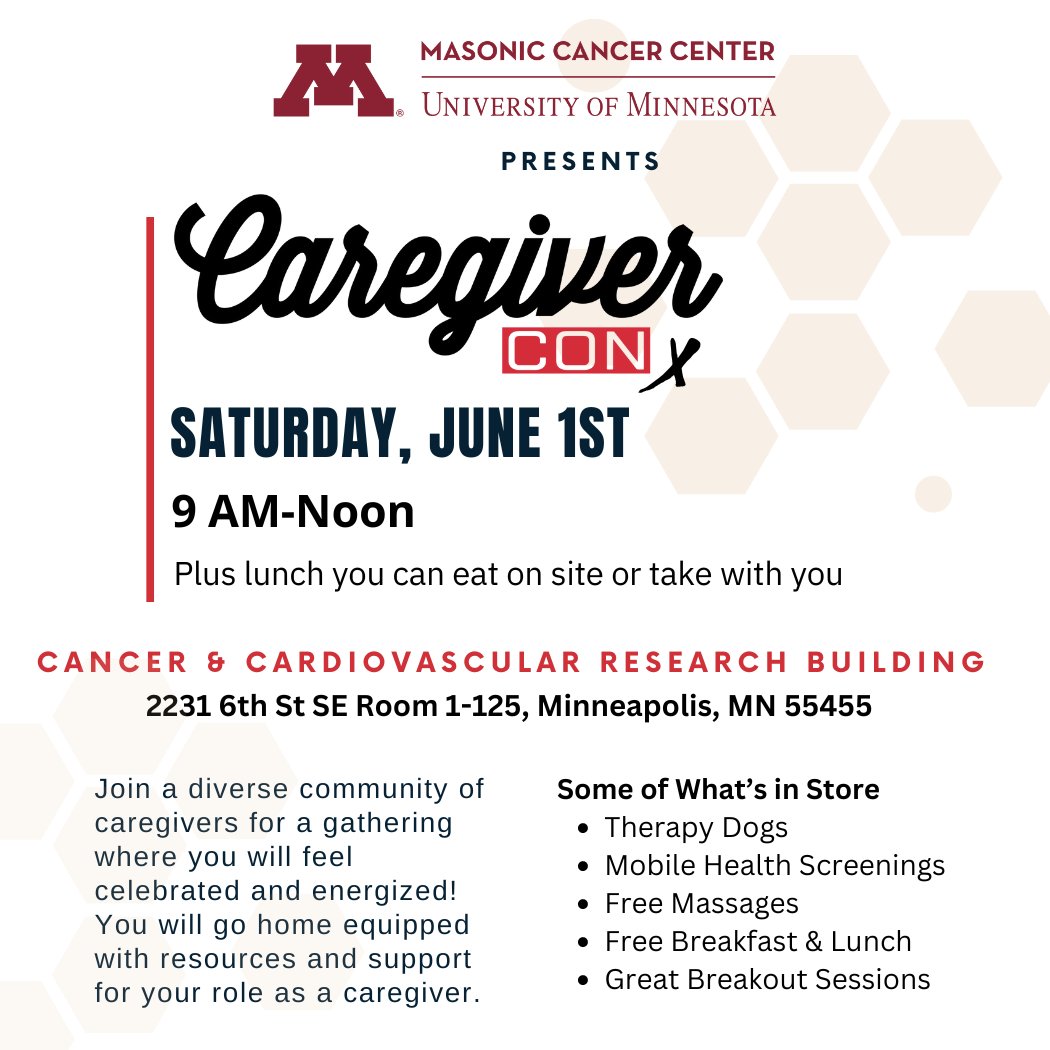 Are you a caregiver for someone with a special health diagnosis? We have a special event just for you! Join us at CaregiverCONx, a gathering dedicated to celebrating, energizing, and equipping caregivers. Learn more and register to attend: ow.ly/SS3B50RzUkU.