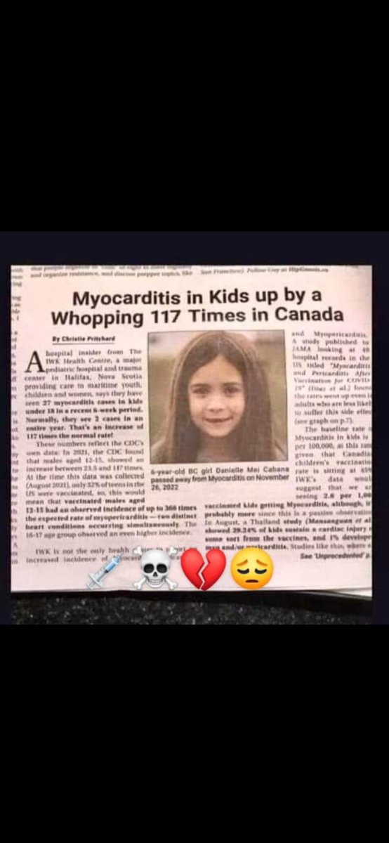 Before the experimental mRNA injections hardly anyone had even heard of the medical term Myocarditis.