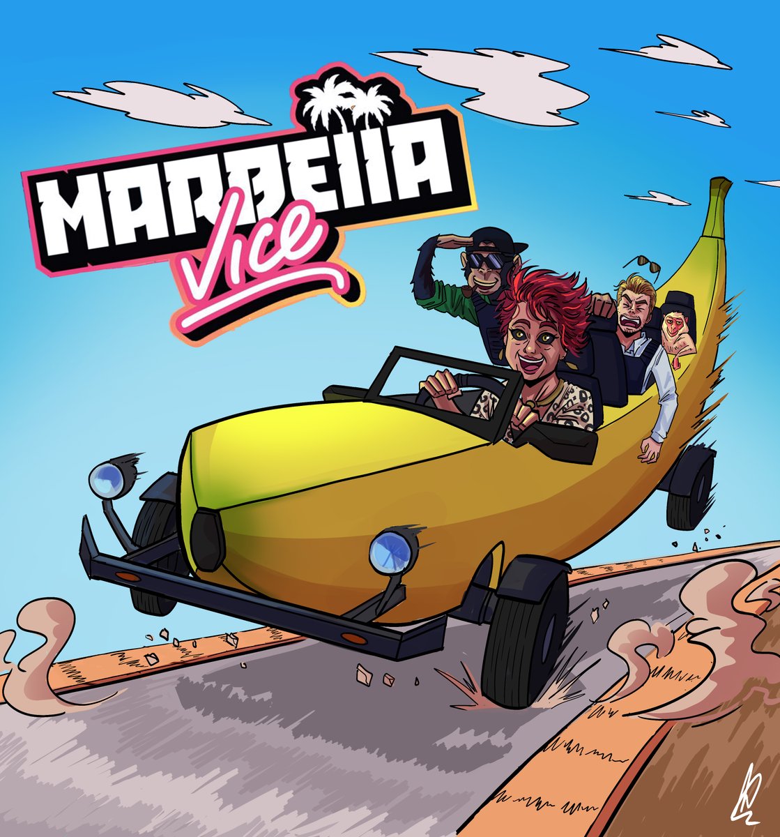 Nuevo dibujo! ✨✍️
Creo que este dibujo representa la esquizofrenia de Marbella en una imagen 🤪

Subíos al bananamóvil!!

#MarbellaVice2