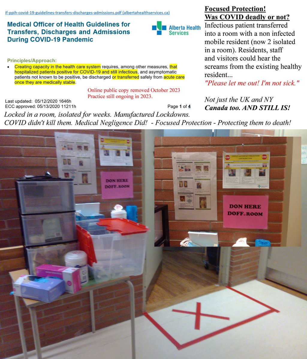 @dksdata Note that the image below is 2020. The ones here are from 2023/24. x.com/dksdata/status… The red taped cross serves as a visible reminder to all that the resident(s) in said room have tested 'positive' for COVID. It is a blatant breach of privacy. It is discriminatory and…