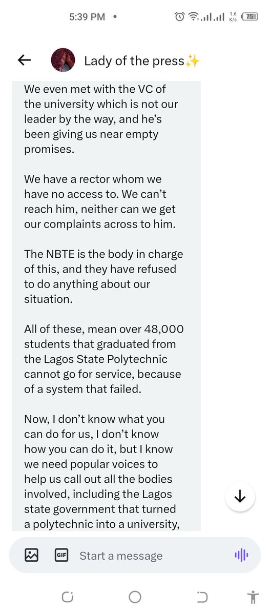 Laspotech changed into a University and are now denying old students from going for NYSC due to JAMB REGULARIZATION!!! The old students are currently stuck and have been asked to start UNI from scratch after many years of hard work,sweat and money spent. They need our help,