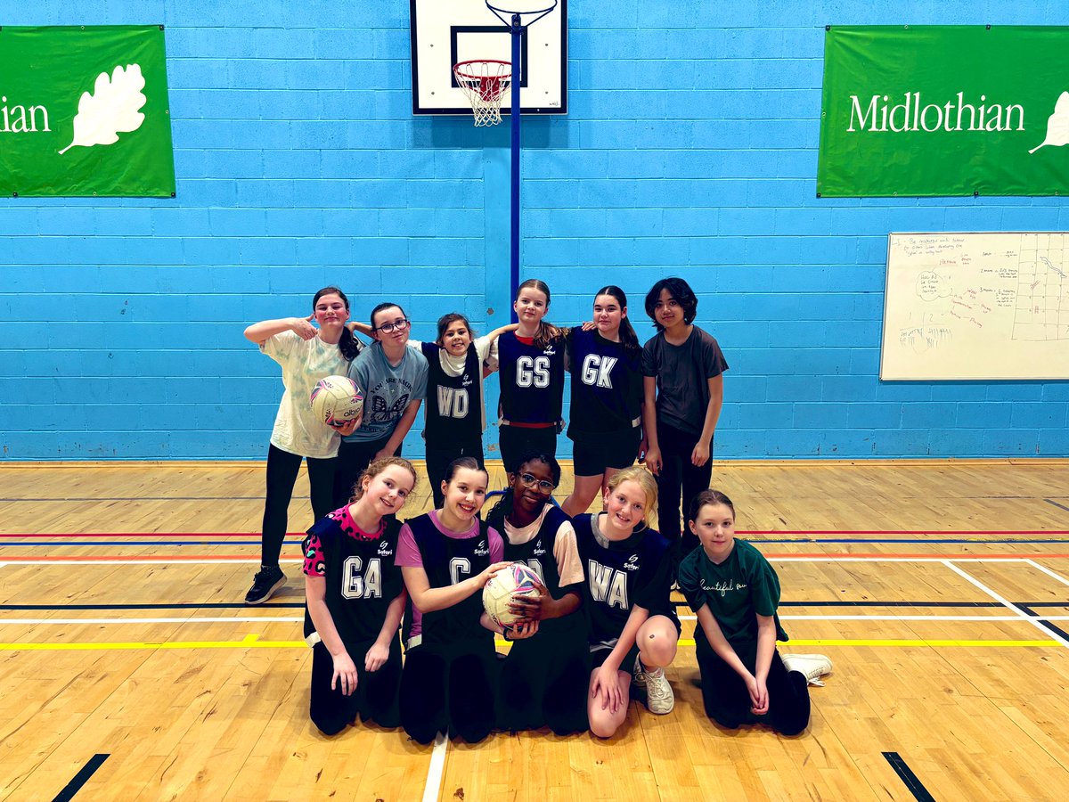 We are so proud of these girls! Our P7 netball squad took part in a tournament against @LasswadeHSC and @PenicuikHS tonight and came 2nd overall! 🎉They absolutely held their own on court against the older teams and they were delighted with their performance. Well done team! 👏