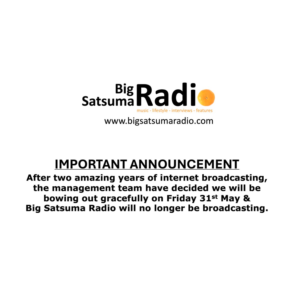 Big Satsuma Radio tweet media