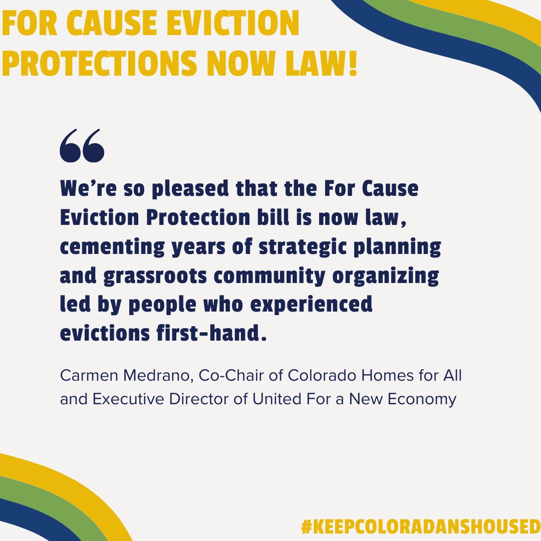 This is what change looks like. ✊🏿 ✊🏽 ✊🏼 ✊🏻 ✊ Thanks to our united efforts, we're not just dreaming of a better future for Colorado renters; we're creating it. @unecolorado #Changemakers #HousingForAll #CommunityPower #RentersRights #HousingJustice #EvictionProtection