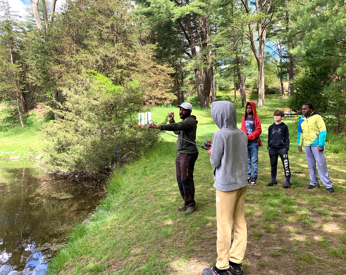 BGCD partnered with @ElevateYouthBos to host a Fishing Trip for members at Camp Sewataro in Sudbury! 🎣 Elevate Youth kindly provided all gear and bait for members to use. Thanks to our friends at Elevate Youth for this great day! #WeAreDorchester