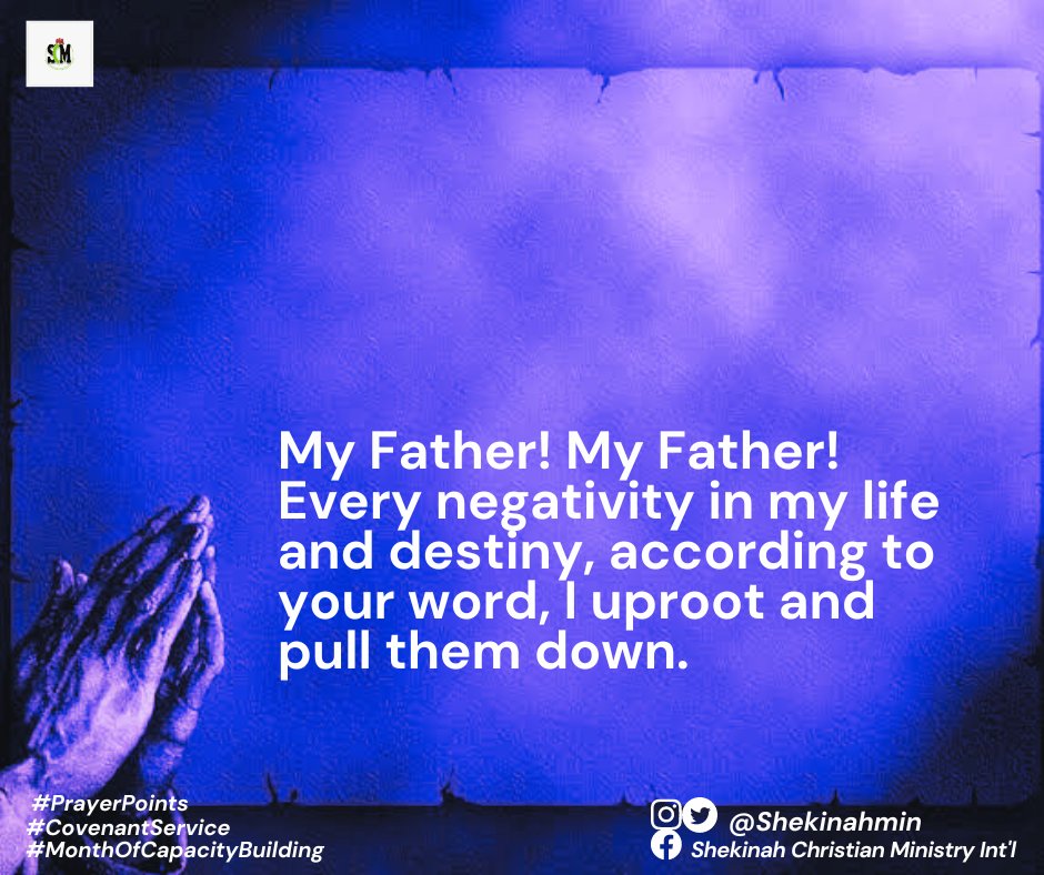 shekinahmin's tweet photo. Pray 🔥
#PrayerPoints 
#MonthOfCapacityBuilding https://t.co/ylnBwDfMhg
