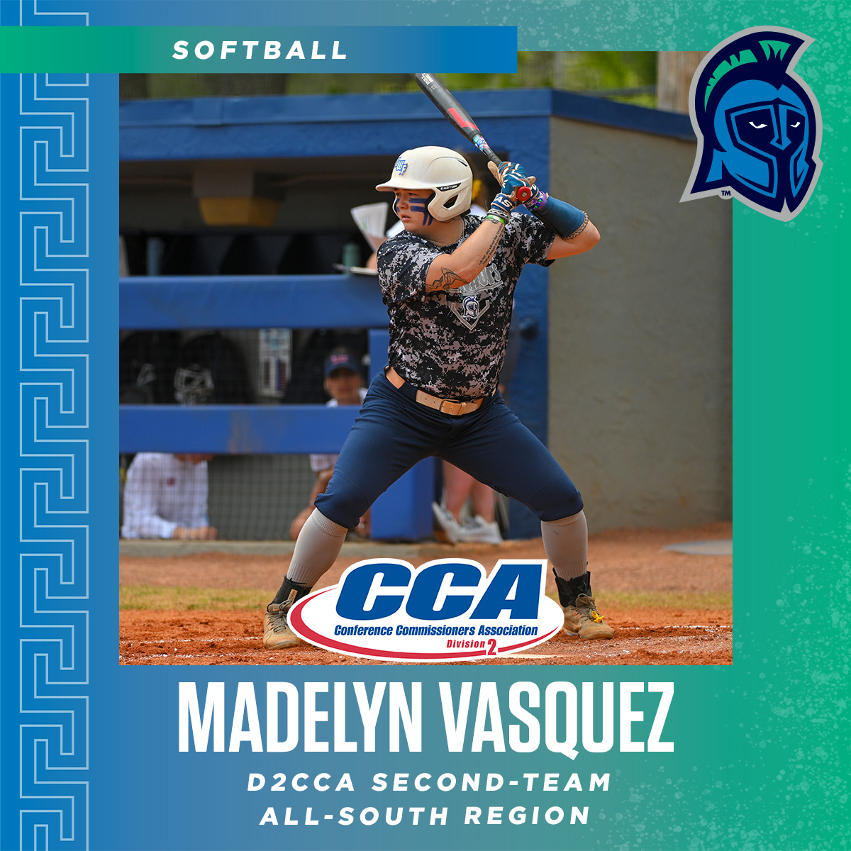 3⃣ honors for the Argos' third baseman! 🏆

Madelyn Vasquez earns her third postseason honor with her D2CCA Second-Team All-South Region selection!

Vasquez was also named First-Team All-GSC and NFCA Second-Team All-South Region. 

Congrats, Maddie!

#GoArgos