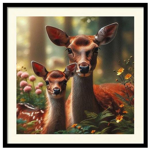 SandiOReilly @sandioreilly Doe And Her Fawn In The Forest. HERE:sandi-oreilly.pixels.com/featured/a-doe… #doe #fawn #spots #deer #whitetail #forest #closeup #flowers #fern #trees #digitalpainting #AYearForArt #BuyIntoArt #SLOArtworks More #art,#prints & #products HERE:sandi-oreilly.pixels.com
