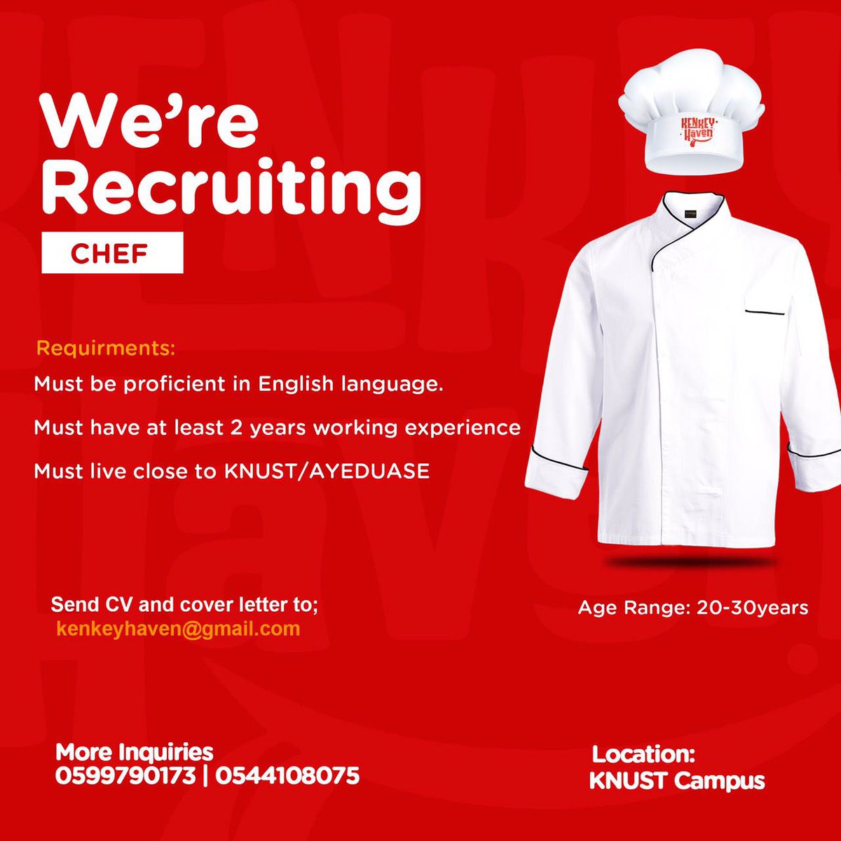 maskhid1's tweet photo. Chale you dey around KNUST campus weh u dey want some hustle do aa mke you no stress cos @kenkey_haven dey recruit chefs then sales persons mke them come boom the business give them🔥….. mke y’all look sharp
#BRAG #LyricalJoe #Dremo #Ambandi https://t.co/AekkJGryKW