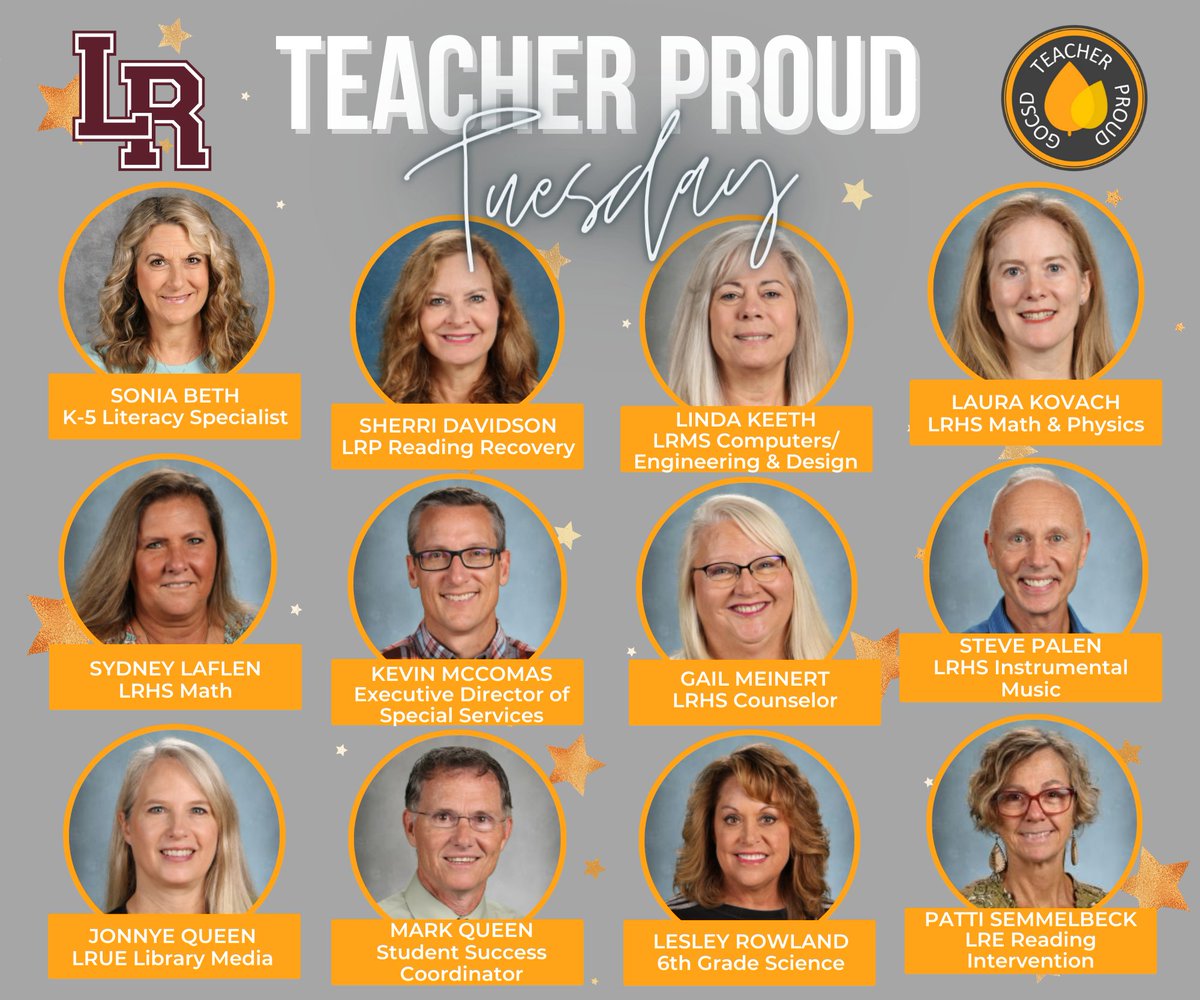 For our final TPT, we're proudly honoring those retiring at the end of the 2023-24 school year. We celebrate their remarkable dedication over a combined 302 years in education! Wishing our retirees a retirement filled with joy and blessings! #WeAreLR #TeacherProud @GOCSDMO