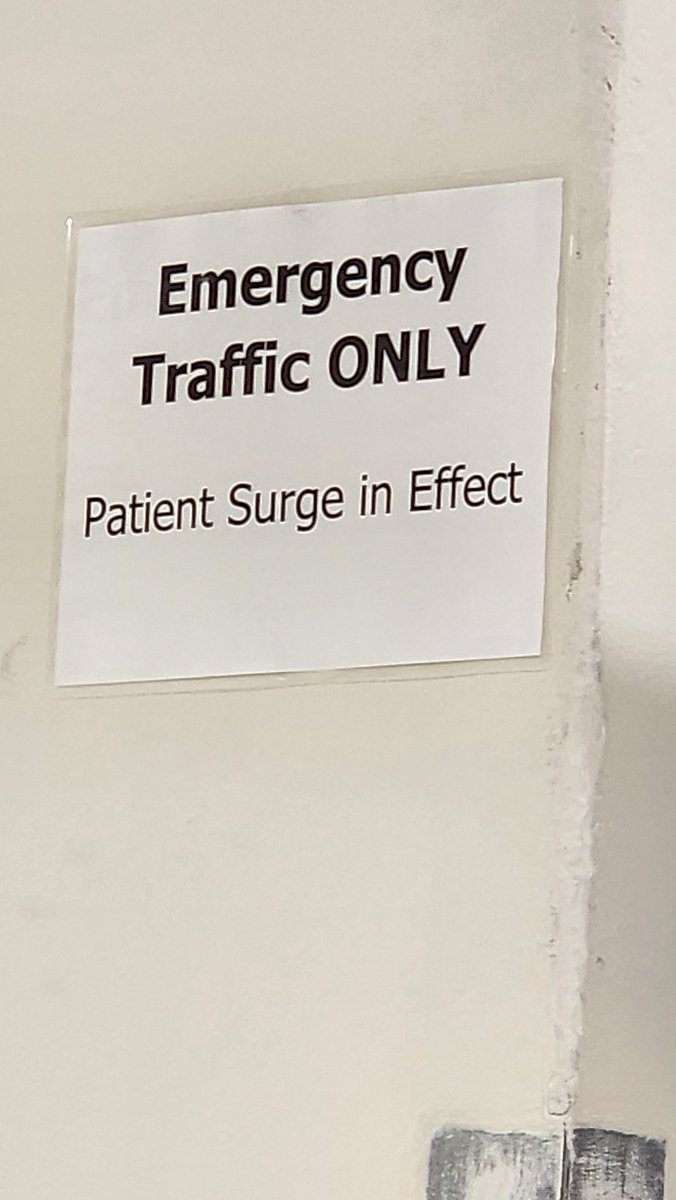 Emergency room is buzzing! Patient all stapled up but was moved earlier to a 'surge hallway' waiting for a head CT scan for 2hrs. Grateful for our healthcare heroes managing this hectic environment but my patience is running thin. #ERLife #HealthcareHeroes