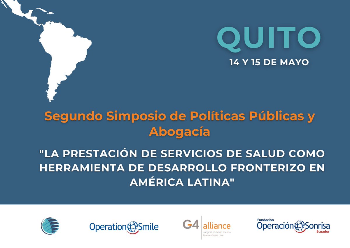 QUITO📌El Segundo Simposio de Políticas Públicas y Abogacía reunirá a delegados de gobiernos, agencias de cooperación internacional, ONGs y representantes de comunidades fronterizas con el objetivo de lograr mayor cooperación y articulación en la prestación de servicios de salud.