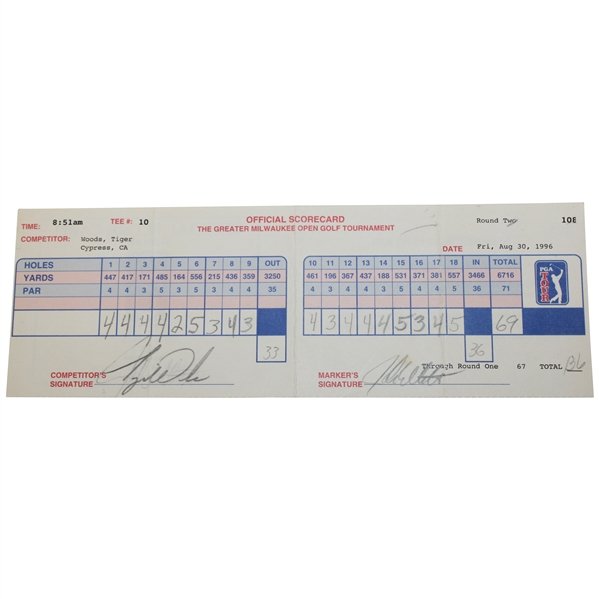 Last year we sold the Tiger Woods Pro-Debut GMO 4th Round Scorecard for $125k+, now we have the pleasure of presenting Tiger Woods' Pro Debut 1996 GMO First Career Made Cut Friday Official PGA USED Scorecard ⛳️👍 #thegolfauction @TigerWoods @JohnMorton215
thegolfauction.com/mobile/LotDeta…